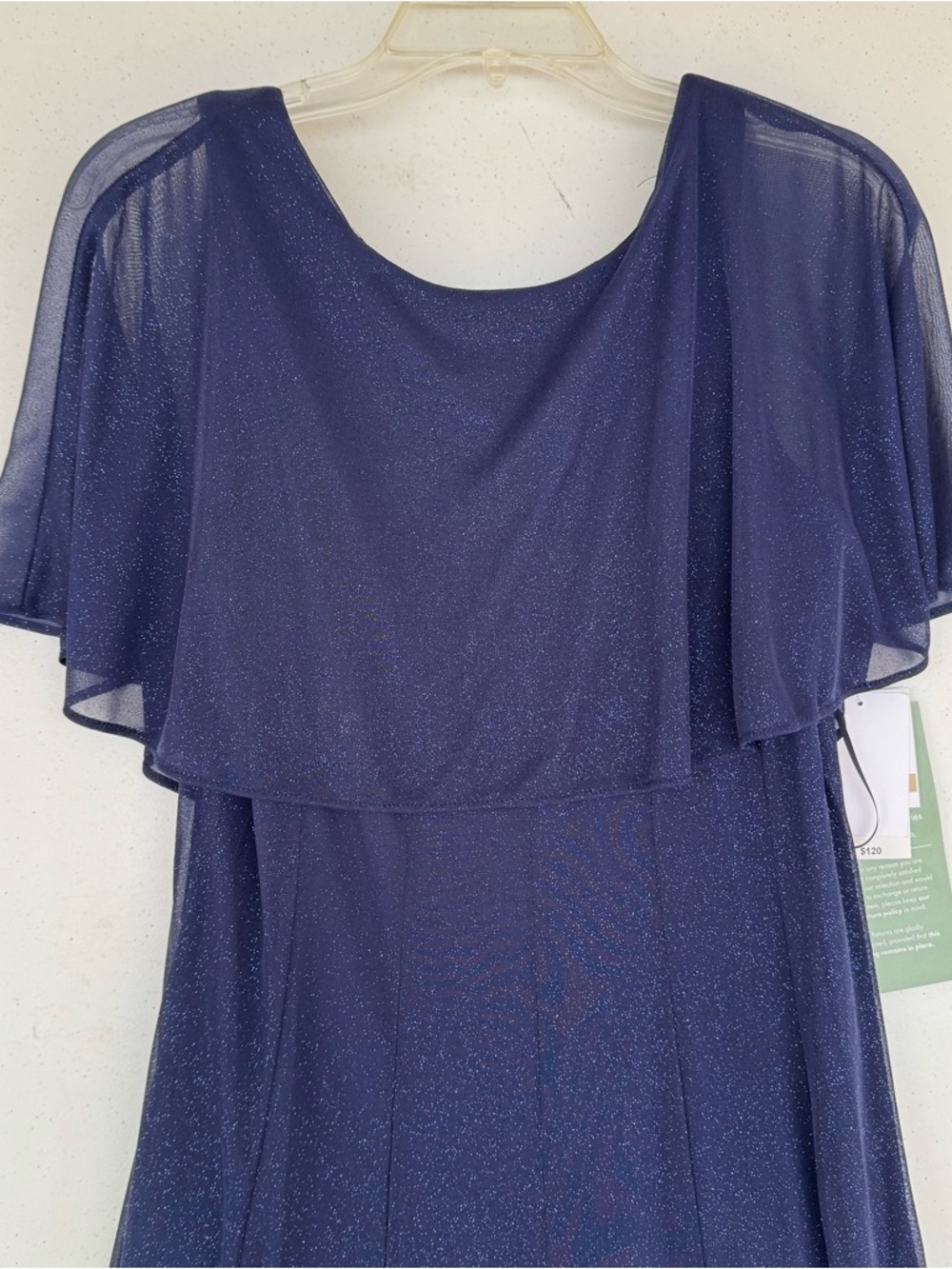 NEW! J.Taylor Blue Sparkle Formal Dress Women's 12 - Picture 3 of 12